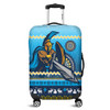 Gold Coast Titans Luggage Cover - Australia Ugly Xmas With Aboriginal Patterns For Die Hard Fans