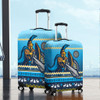 Gold Coast Titans Luggage Cover - Australia Ugly Xmas With Aboriginal Patterns For Die Hard Fans