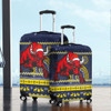 North Queensland Cowboys Luggage Cover - Australia Ugly Xmas With Aboriginal Patterns For Die Hard Fans