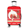 Redcliffe Dolphins Luggage Cover - Australia Ugly Xmas With Aboriginal Patterns For Die Hard Fans