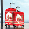 Redcliffe Dolphins Luggage Cover - Australia Ugly Xmas With Aboriginal Patterns For Die Hard Fans