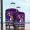 Melbourne Storm Luggage Cover - Australia Ugly Xmas With Aboriginal Patterns For Die Hard Fans