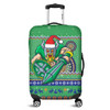 Canberra Raiders Luggage Cover - Australia Ugly Xmas With Aboriginal Patterns For Die Hard Fans