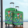 Canberra Raiders Luggage Cover - Australia Ugly Xmas With Aboriginal Patterns For Die Hard Fans