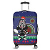 New Zealand Warriors Luggage Cover - Australia Ugly Xmas With Aboriginal Patterns For Die Hard Fans