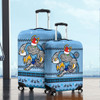 New South Wales Luggage Cover - Australia Ugly Xmas With Aboriginal Patterns For Die Hard Fans