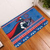 Newcastle Knights Door Mat - Australia Ugly Xmas With Aboriginal Patterns For Die Hard Fans