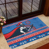 Newcastle Knights Door Mat - Australia Ugly Xmas With Aboriginal Patterns For Die Hard Fans