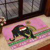 Penrith Panthers Door Mat - Australia Ugly Xmas With Aboriginal Patterns For Die Hard Fans