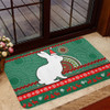 South Sydney Rabbitohs Door Mat - Australia Ugly Xmas With Aboriginal Patterns For Die Hard Fans