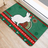 South Sydney Rabbitohs Door Mat - Australia Ugly Xmas With Aboriginal Patterns For Die Hard Fans