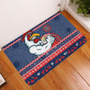 Sydney Roosters Door Mat - Australia Ugly Xmas With Aboriginal Patterns For Die Hard Fans