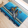 Gold Coast Titans Door Mat - Australia Ugly Xmas With Aboriginal Patterns For Die Hard Fans