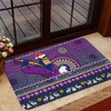 Melbourne Storm Door Mat - Australia Ugly Xmas With Aboriginal Patterns For Die Hard Fans