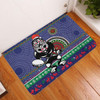 New Zealand Warriors Door Mat - Australia Ugly Xmas With Aboriginal Patterns For Die Hard Fans