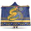 Parramatta Eels Hooded Blanket - Australia Ugly Xmas With Aboriginal Patterns For Die Hard Fans