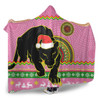 Penrith Panthers Hooded Blanket - Australia Ugly Xmas With Aboriginal Patterns For Die Hard Fans