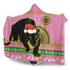 Penrith Panthers Hooded Blanket - Australia Ugly Xmas With Aboriginal Patterns For Die Hard Fans