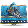 Gold Coast Titans Hooded Blanket - Australia Ugly Xmas With Aboriginal Patterns For Die Hard Fans