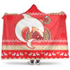 Redcliffe Dolphins Hooded Blanket - Australia Ugly Xmas With Aboriginal Patterns For Die Hard Fans