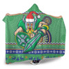 Canberra Raiders Hooded Blanket - Australia Ugly Xmas With Aboriginal Patterns For Die Hard Fans