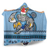 New South Wales Hooded Blanket - Australia Ugly Xmas With Aboriginal Patterns For Die Hard Fans