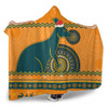 Wallabies Hooded Blanket - Australia Ugly Xmas With Aboriginal Patterns For Die Hard Fans