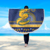 Parramatta Eels Beach Blanket - Australia Ugly Xmas With Aboriginal Patterns For Die Hard Fans