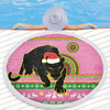 Penrith Panthers Beach Blanket - Australia Ugly Xmas With Aboriginal Patterns For Die Hard Fans