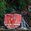 St. George Illawarra Dragons Beach Blanket - Australia Ugly Xmas With Aboriginal Patterns For Die Hard Fans