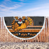 Wests Tigers Beach Blanket - Australia Ugly Xmas With Aboriginal Patterns For Die Hard Fans