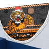 Wests Tigers Beach Blanket - Australia Ugly Xmas With Aboriginal Patterns For Die Hard Fans