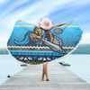 Gold Coast Titans Beach Blanket - Australia Ugly Xmas With Aboriginal Patterns For Die Hard Fans