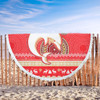 Redcliffe Dolphins Beach Blanket - Australia Ugly Xmas With Aboriginal Patterns For Die Hard Fans