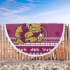 Queensland Beach Blanket - Australia Ugly Xmas With Aboriginal Patterns For Die Hard Fans