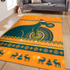 Wallabies Area Rug - Australia Ugly Xmas With Aboriginal Patterns For Die Hard Fans