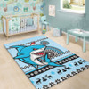 Cronulla-Sutherland Sharks Area Rug - Australia Ugly Xmas With Aboriginal Patterns For Die Hard Fans