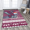 Manly Warringah Sea Eagles Area Rug - Australia Ugly Xmas With Aboriginal Patterns For Die Hard Fans