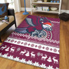 Manly Warringah Sea Eagles Area Rug - Australia Ugly Xmas With Aboriginal Patterns For Die Hard Fans