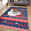 Sydney Roosters Area Rug - Australia Ugly Xmas With Aboriginal Patterns For Die Hard Fans