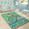 Canberra Raiders Area Rug - Australia Ugly Xmas With Aboriginal Patterns For Die Hard Fans