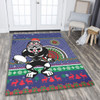 New Zealand Warriors Area Rug - Australia Ugly Xmas With Aboriginal Patterns For Die Hard Fans