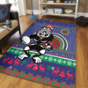 New Zealand Warriors Area Rug - Australia Ugly Xmas With Aboriginal Patterns For Die Hard Fans