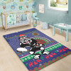 New Zealand Warriors Area Rug - Australia Ugly Xmas With Aboriginal Patterns For Die Hard Fans