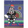 New Zealand Warriors Area Rug - Australia Ugly Xmas With Aboriginal Patterns For Die Hard Fans