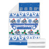 Canterbury-Bankstown Bulldogs Christmas Blanket - Canterbury-Bankstown Bulldogs Special Ugly Christmas Blanket