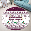 Manly Warringah Sea Eagles Christmas Round Rug - Manly Warringah Sea Eagles Special Ugly Christmas Round Rug