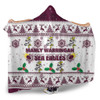 Manly Warringah Sea Eagles Christmas Hooded Blanket - Manly Warringah Sea Eagles Special Ugly Christmas Hooded Blanket