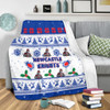 Newcastle Knights Christmas Blanket - Newcastle Knights Special Ugly Christmas Blanket