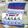 Newcastle Knights Christmas Blanket - Newcastle Knights Special Ugly Christmas Blanket